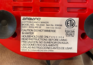 Wuensche USA Consumer products — recalled consumer products (photo 3)