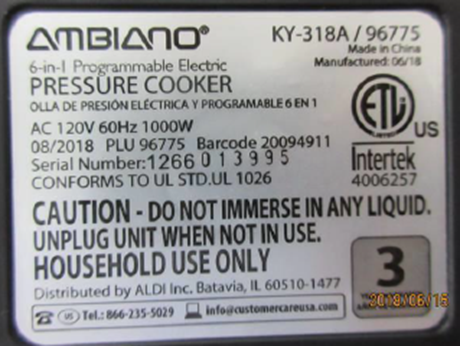 Tempo USA Consumer products — recalled consumer products (photo 4)