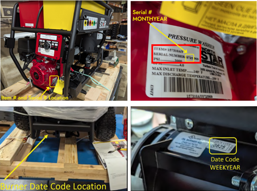 Northern Tool + Equipment Consumer products — recalled consumer products (photo 2)
