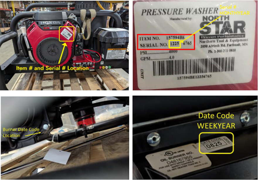 Northern Tool + Equipment Consumer products — recalled consumer products (photo 4)