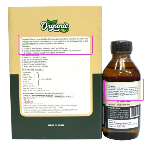 Salvia Cosmeceuticals Consumer products — recalled consumer products (photo 3)