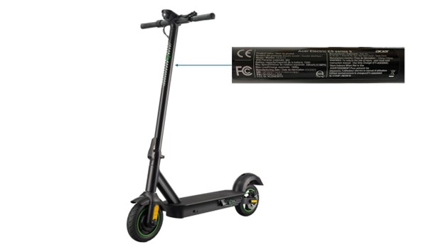 Acer America Corporation Consumer products — recalled consumer products (photo 3)