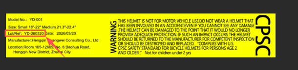 5Color Helmets & Helmet Accessories — recalled helmets & helmet accessories (photo 2)