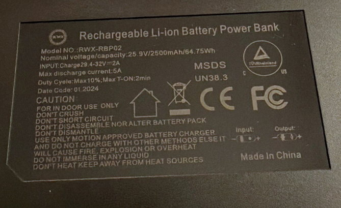 Adapter/Power Supply/Charger/Battery — recalled adapter/power supply/charger/battery (photo 3)