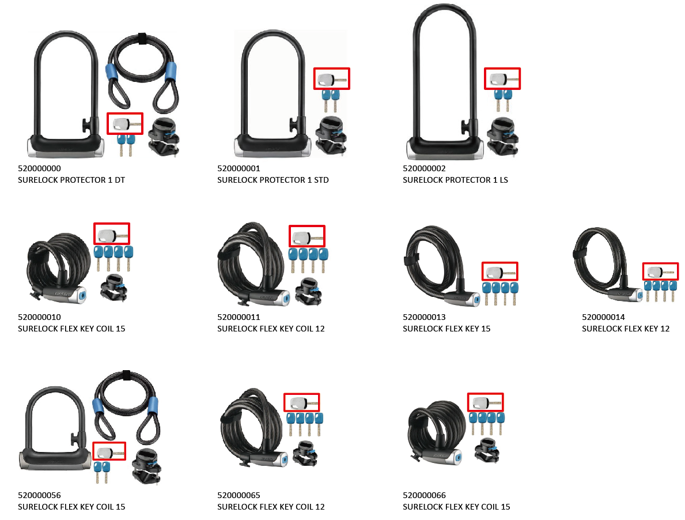 Giant Bicycle Locks (Combination/Key) — recalled locks (combination/key) (photo 3)