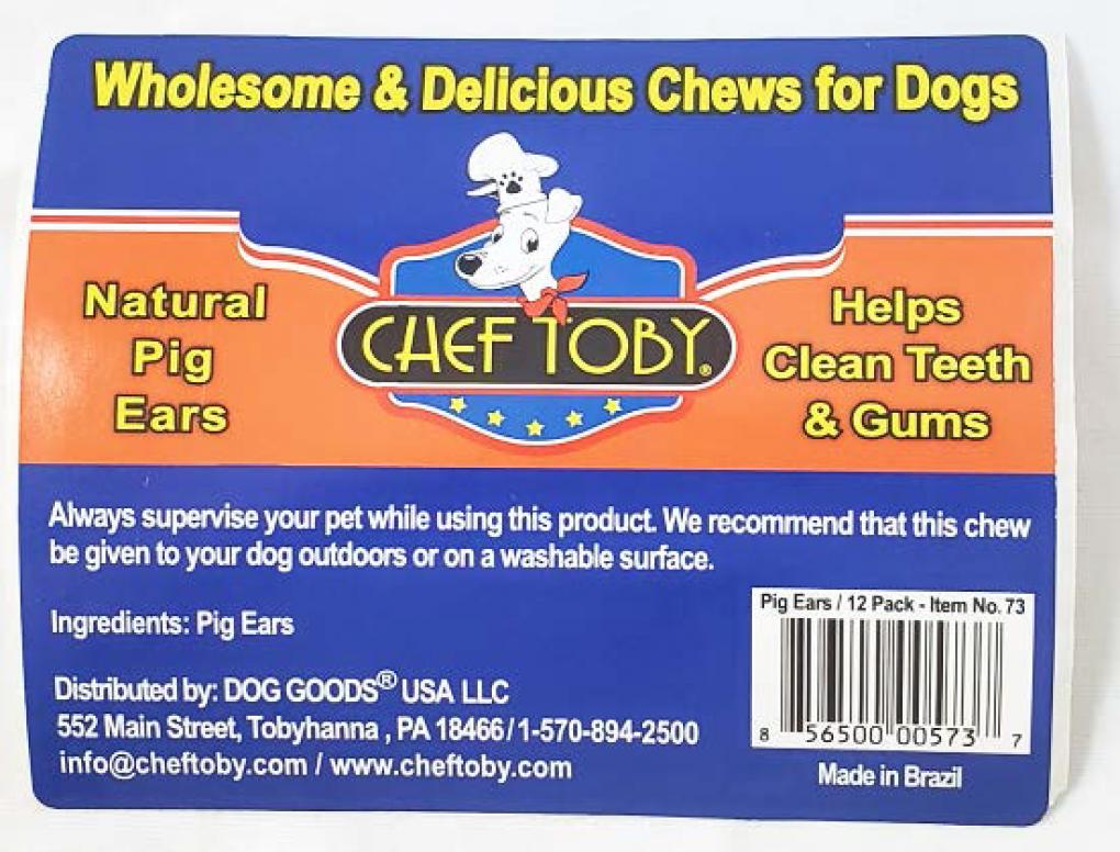 Chef Toby Pet food & treats — recalled pet food & treats (photo 2)