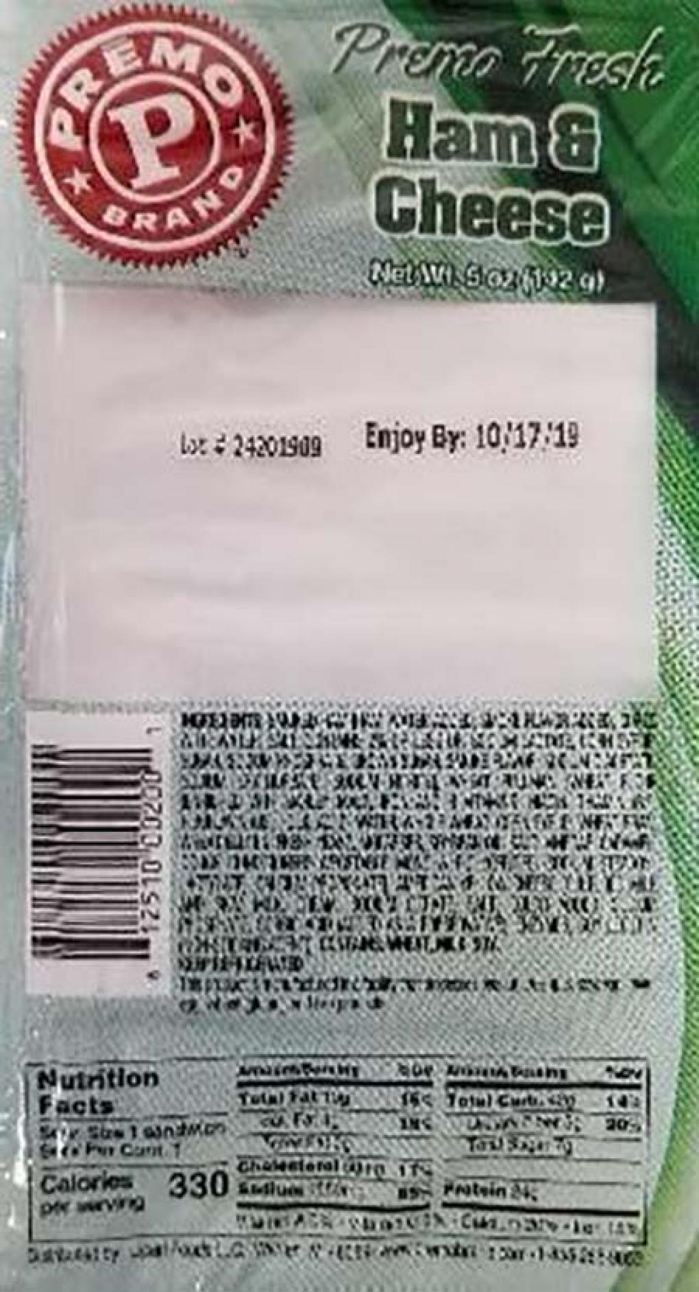 Premo and Fresh Grab Dairy — recalled dairy
