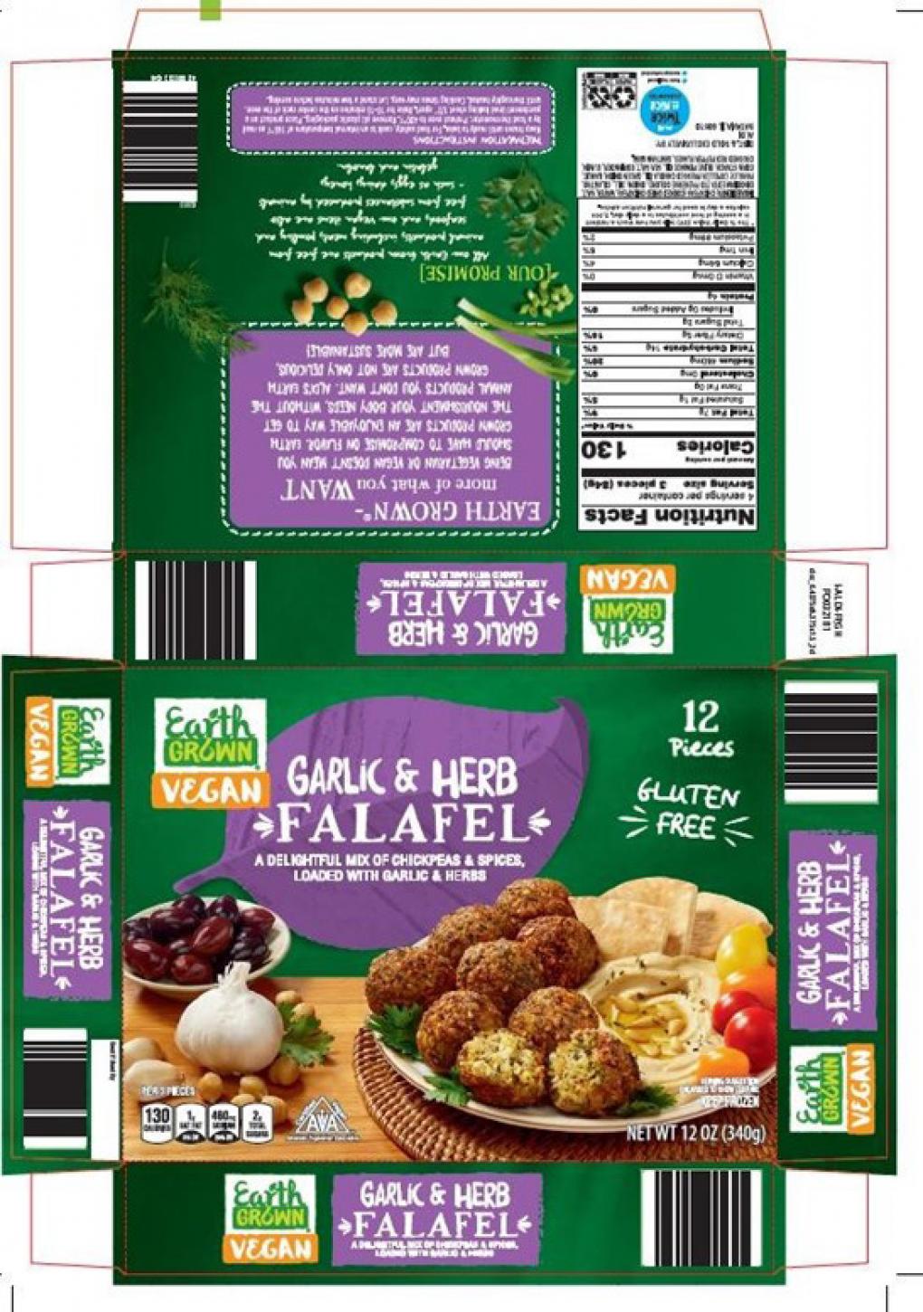 Earth Grown Vegan Other food products — recalled other food products