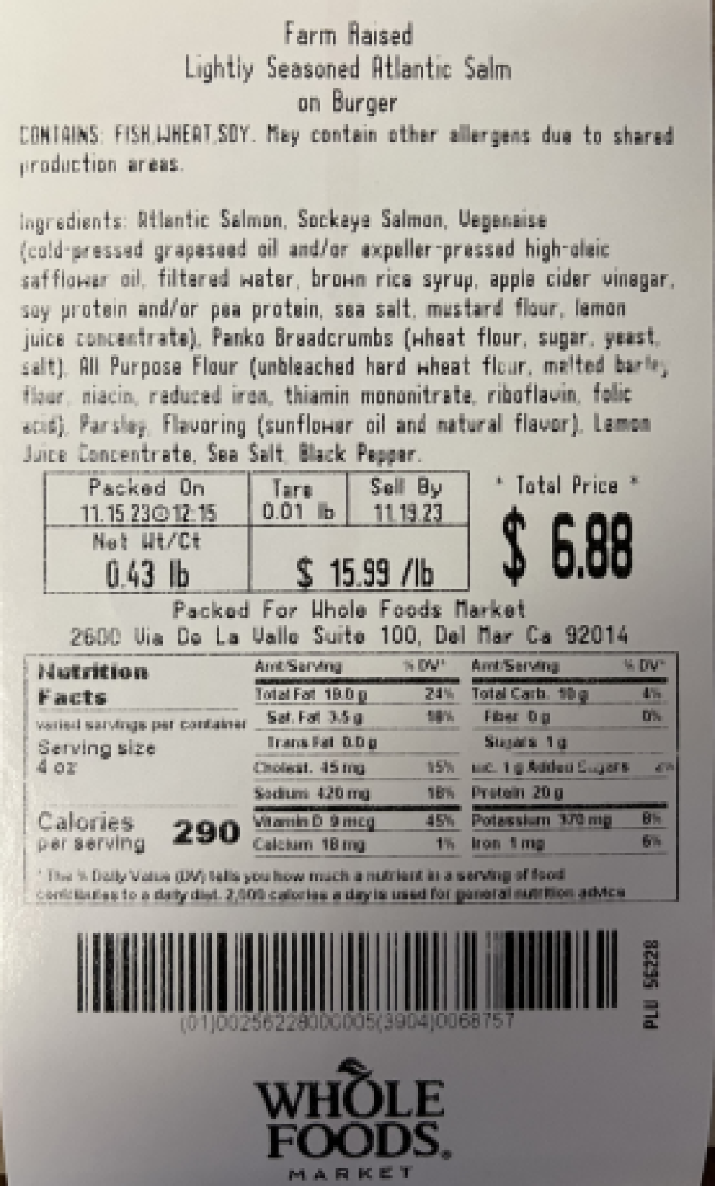 Raw SeaFoods Seafood — recalled seafood