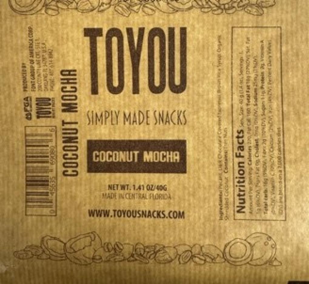 ToYou Snacks — recalled snacks