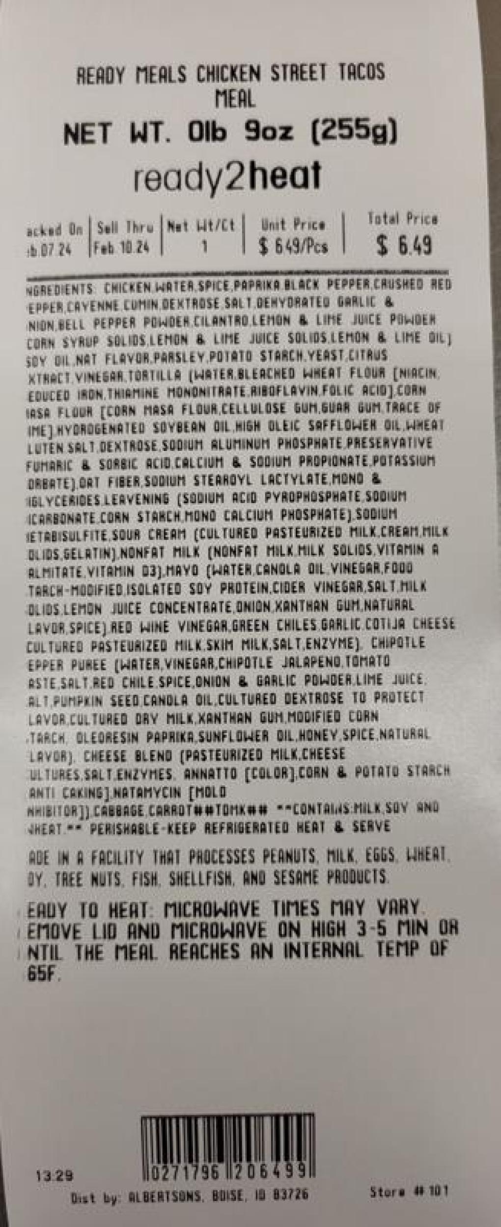 Albertsons, Safeway, Eagle, Carrs-Safeway, Pavilions, Vons, Randalls, Tom Thumb, Shaw's, S Meat & poultry — recalled… (photo 3)