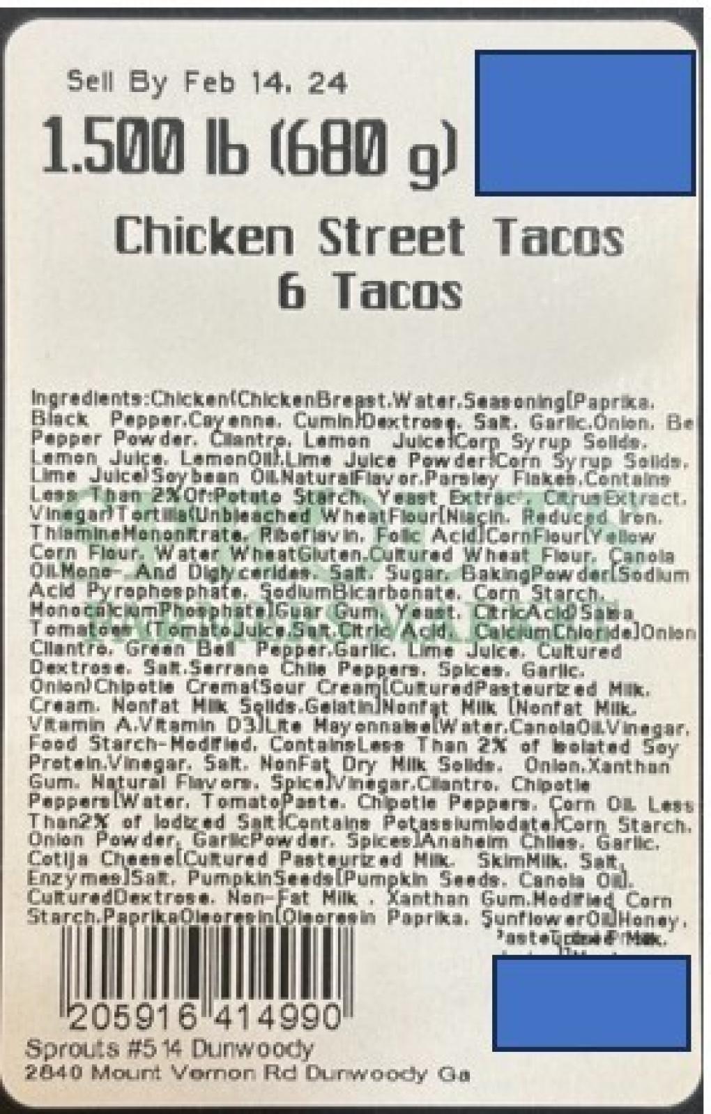 Sprouts Farmers Market Meat & poultry — recalled meat & poultry (photo 2)