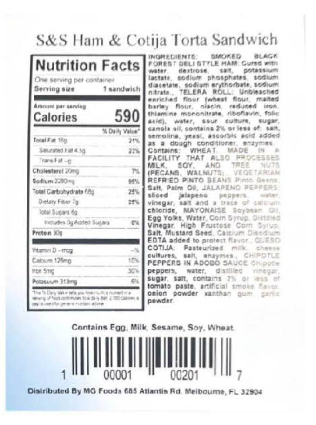 MG Foods Meat & poultry — recalled meat & poultry (photo 2)