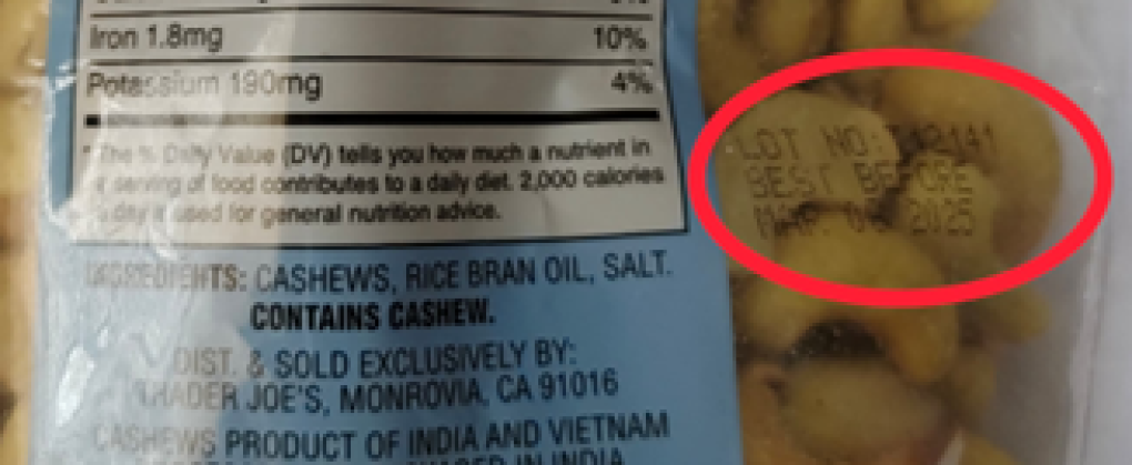 Trader Joe’s Nuts & seeds — recalled nuts & seeds (photo 2)
