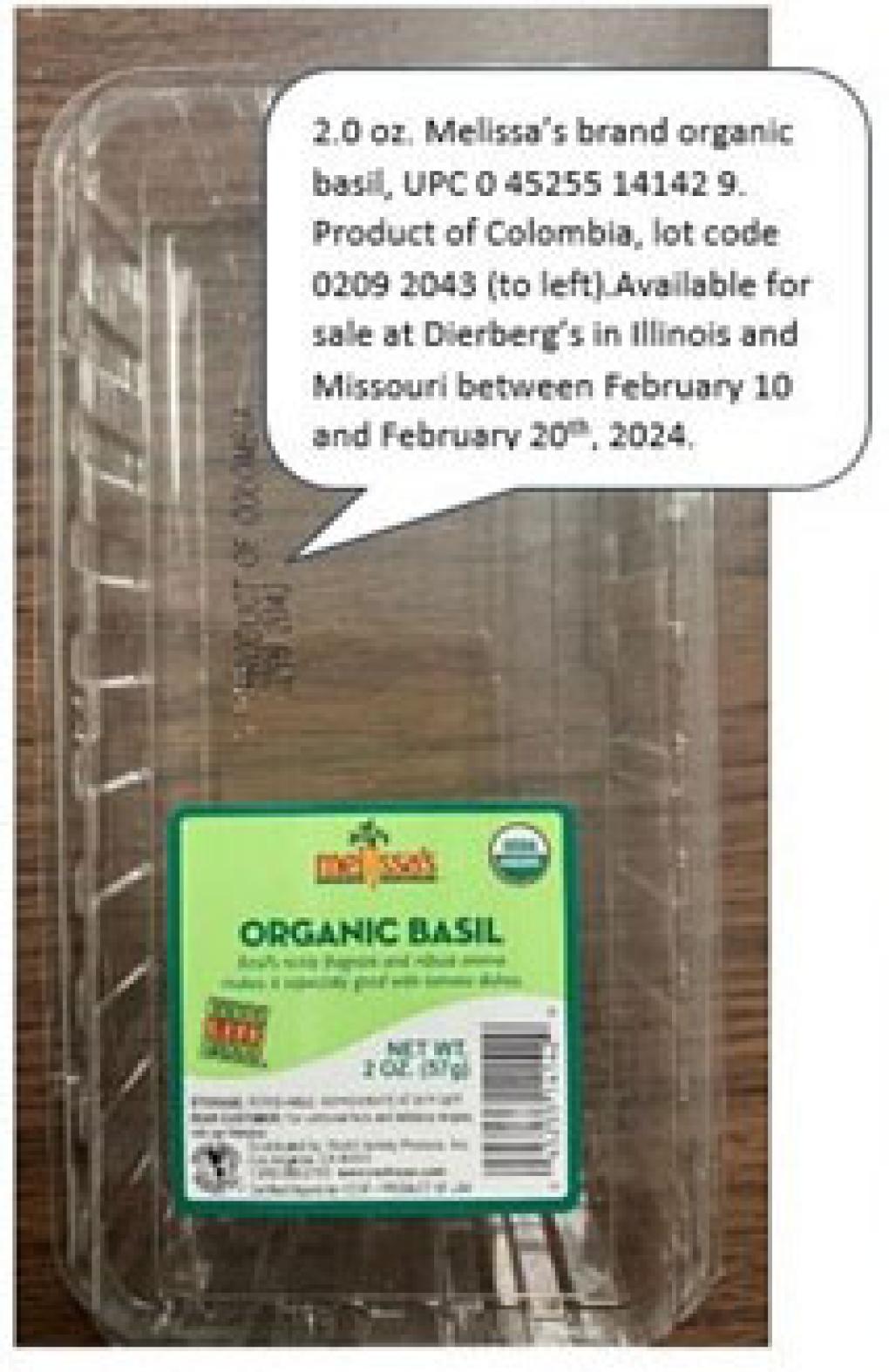 Melissa’s Other food products — recalled other food products