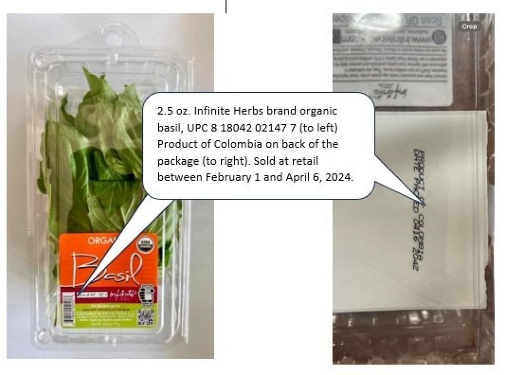 Infinite Herbs Other food products — recalled other food products