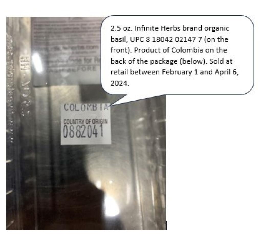 Infinite Herbs Other food products — recalled other food products (photo 2)