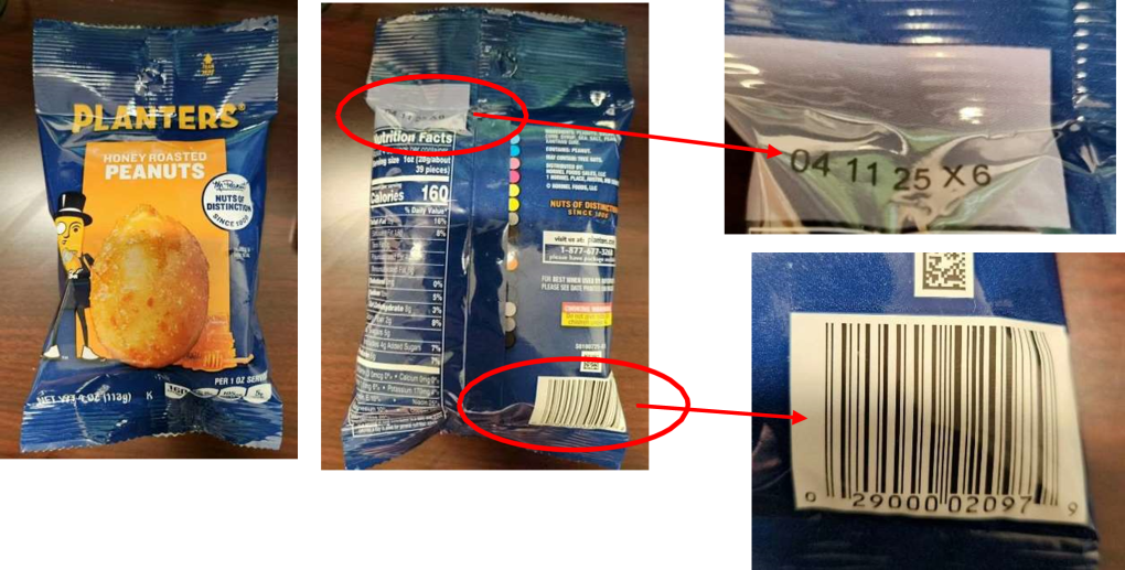 Planters Nuts & seeds — recalled nuts & seeds