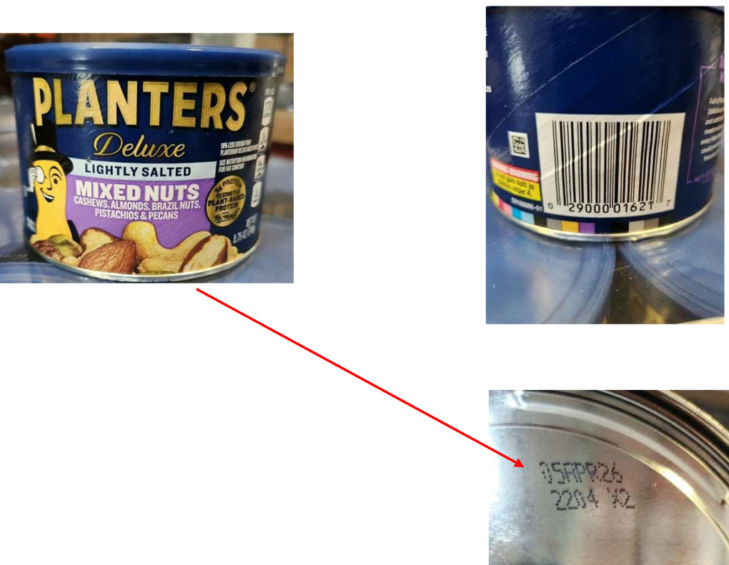Planters Nuts & seeds — recalled nuts & seeds (photo 2)