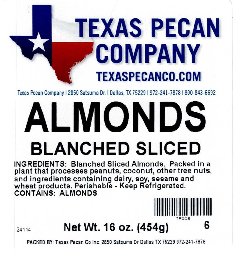 Texas Pecan Company Snacks — recalled snacks