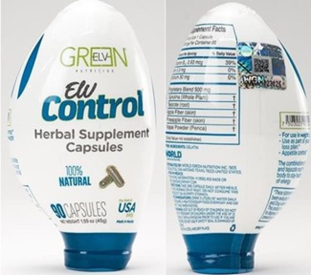 Green ELV Nutrition Dietary supplements — recalled dietary supplements