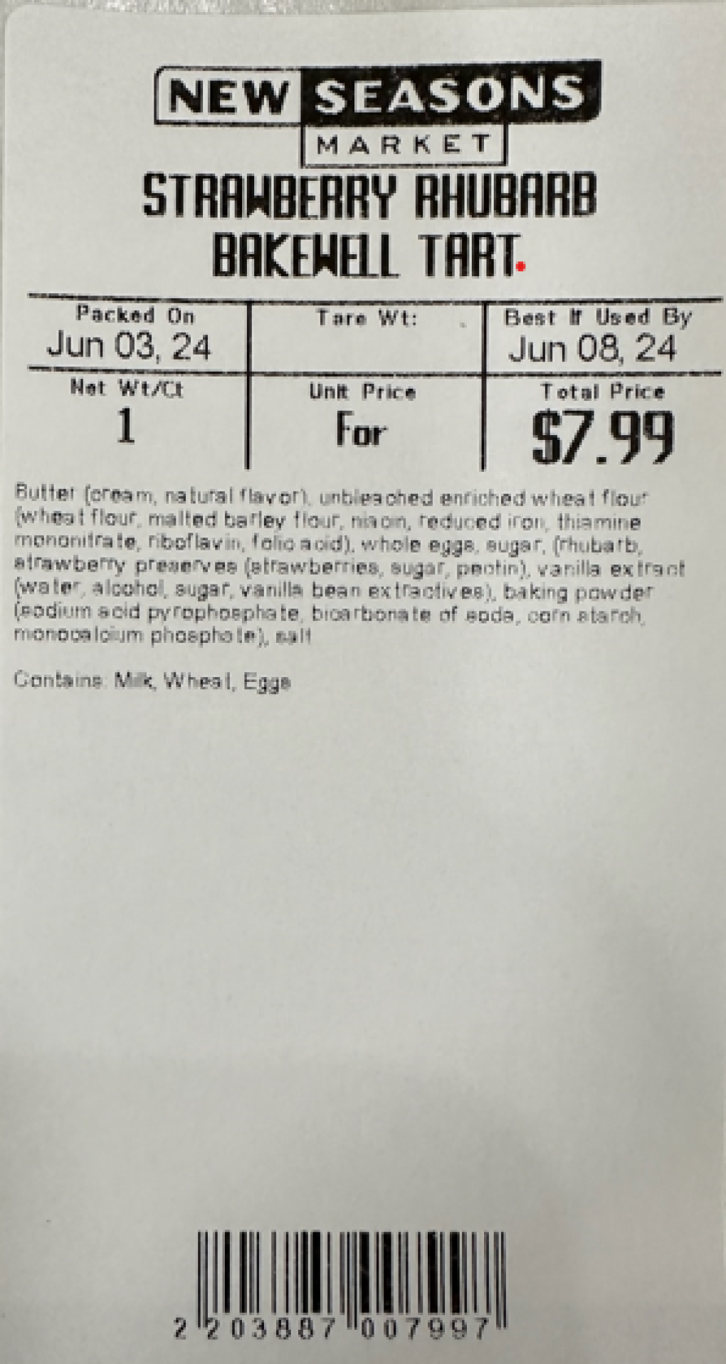 New Seasons Market Fresh produce — recalled fresh produce