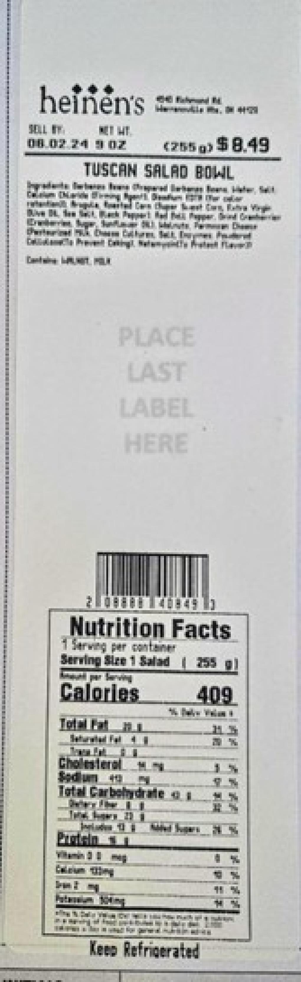 Heinen’s Fresh produce — recalled fresh produce (photo 2)