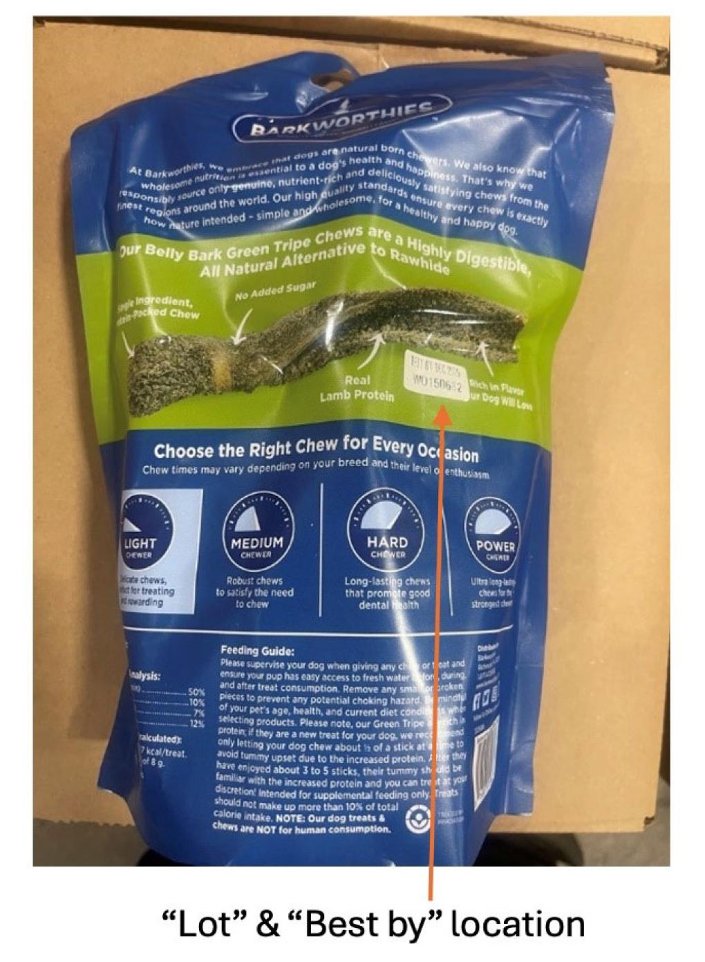 BARKWORTHIES and BEST BULLY STICKS Pet food & treats — recalled pet food & treats (photo 2)