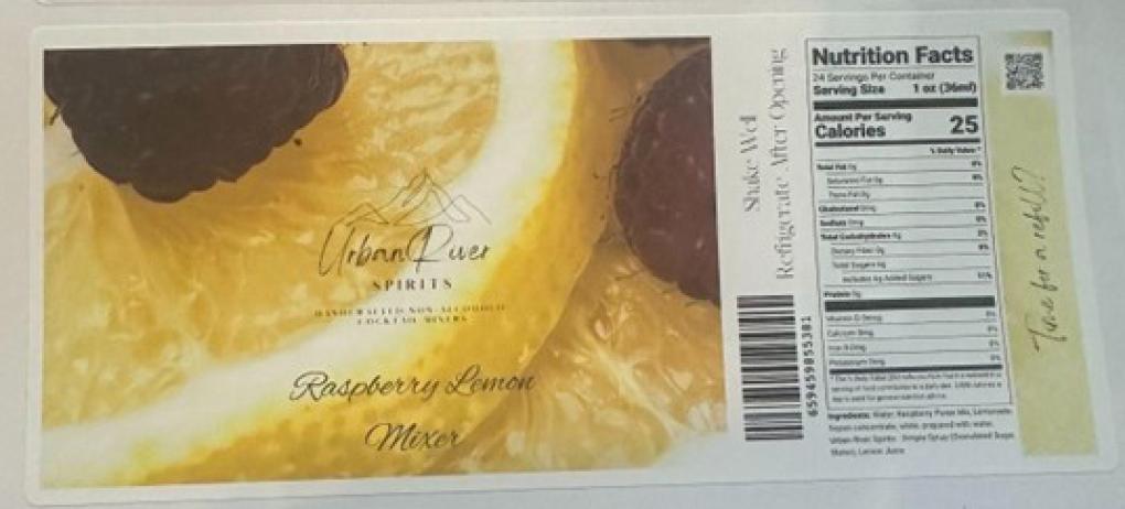 Urban River Spirits Beverages — recalled beverages (photo 3)