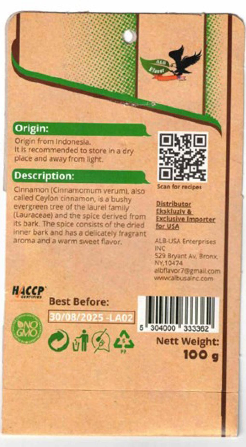 ALB Flavor Other food products — recalled other food products
