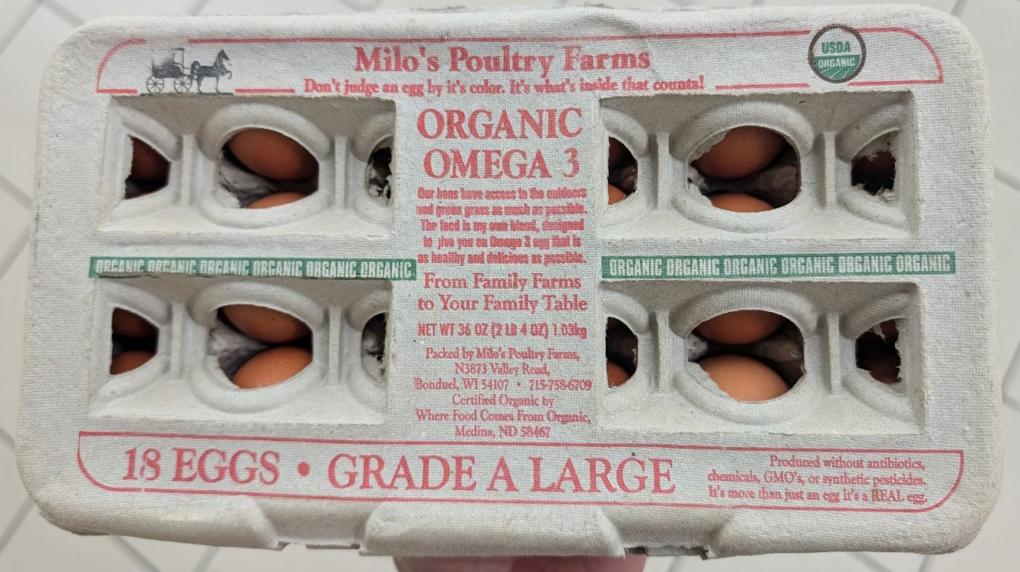 Milo’s Poultry Farms & Tony’s Fresh Market Eggs — recalled eggs