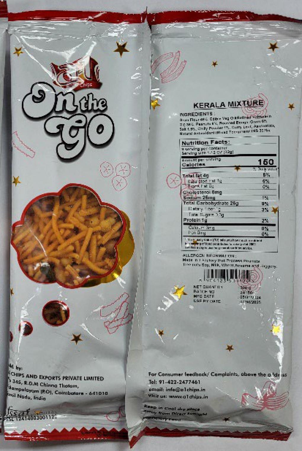 a-1 On the Go Snacks — recalled snacks (photo 4)