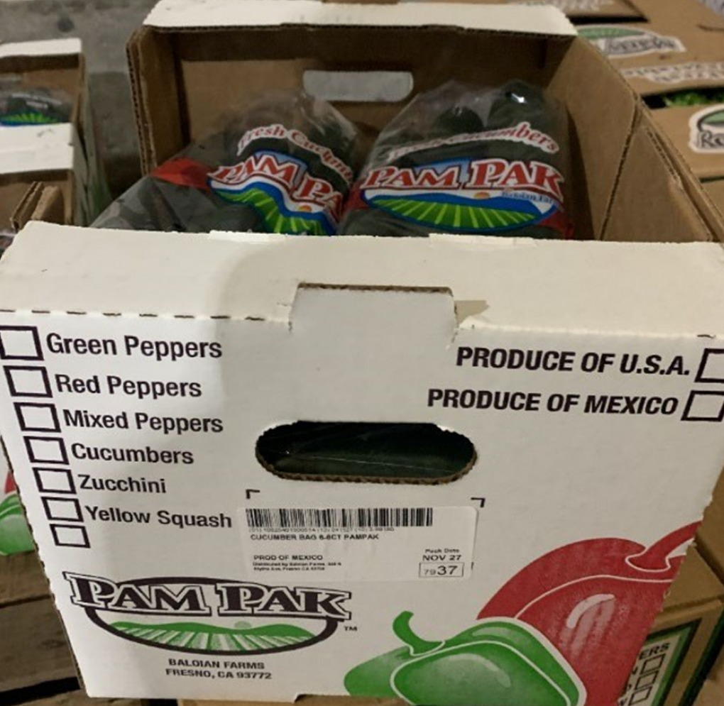 Pam Pak Fresh produce — recalled fresh produce (photo 3)