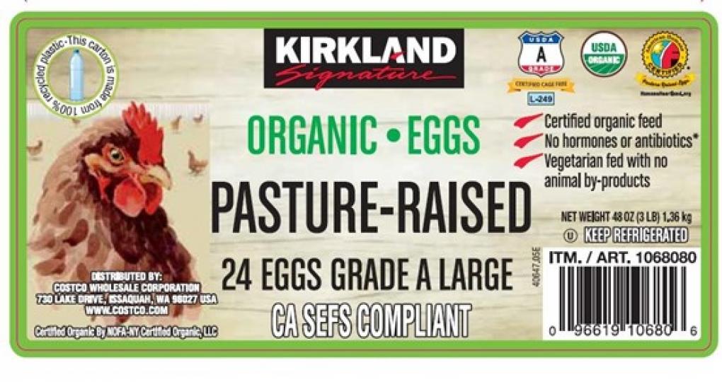 Kirkland Signature Eggs — recalled eggs