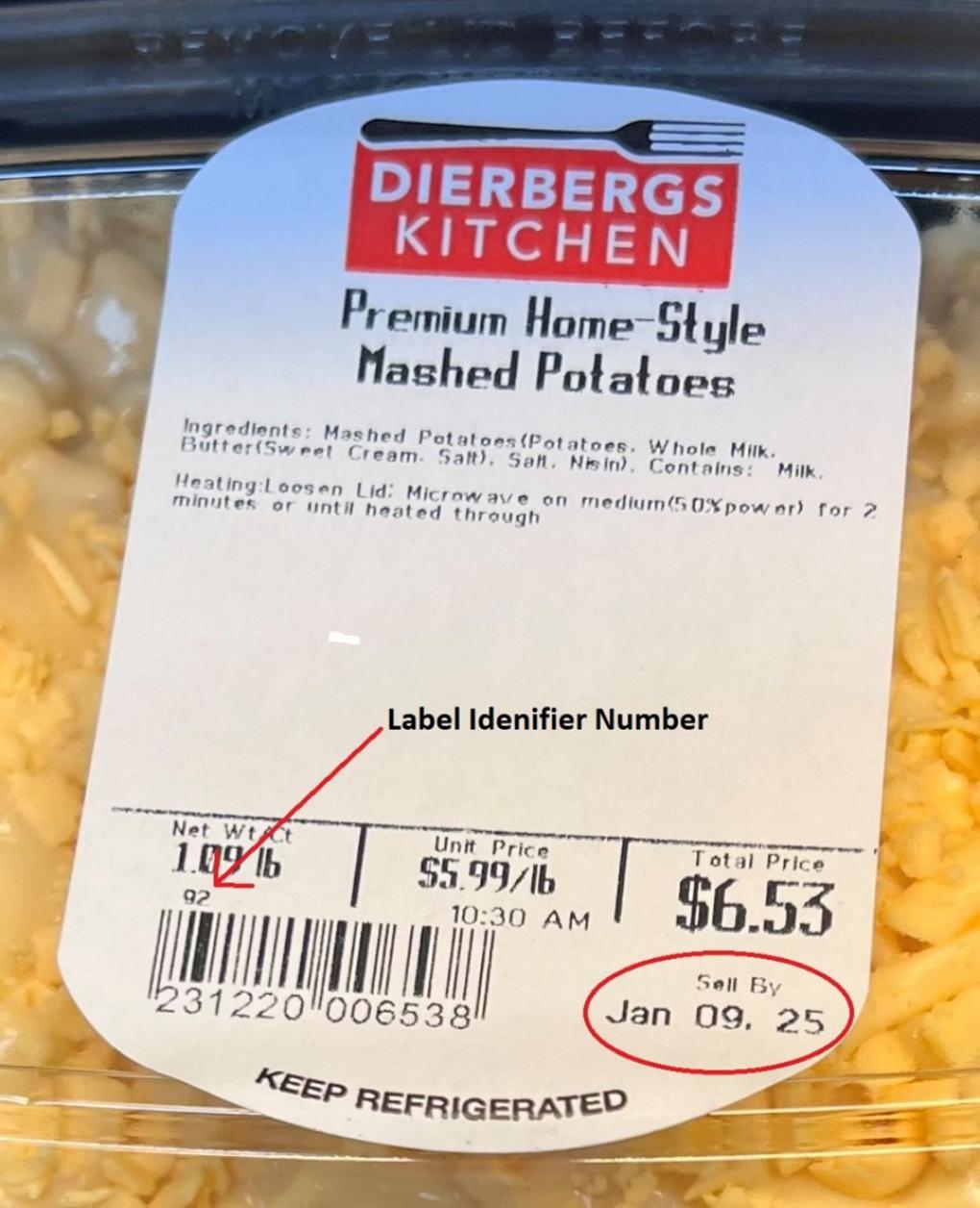 Dierbergs Kitchen Other food products — recalled other food products