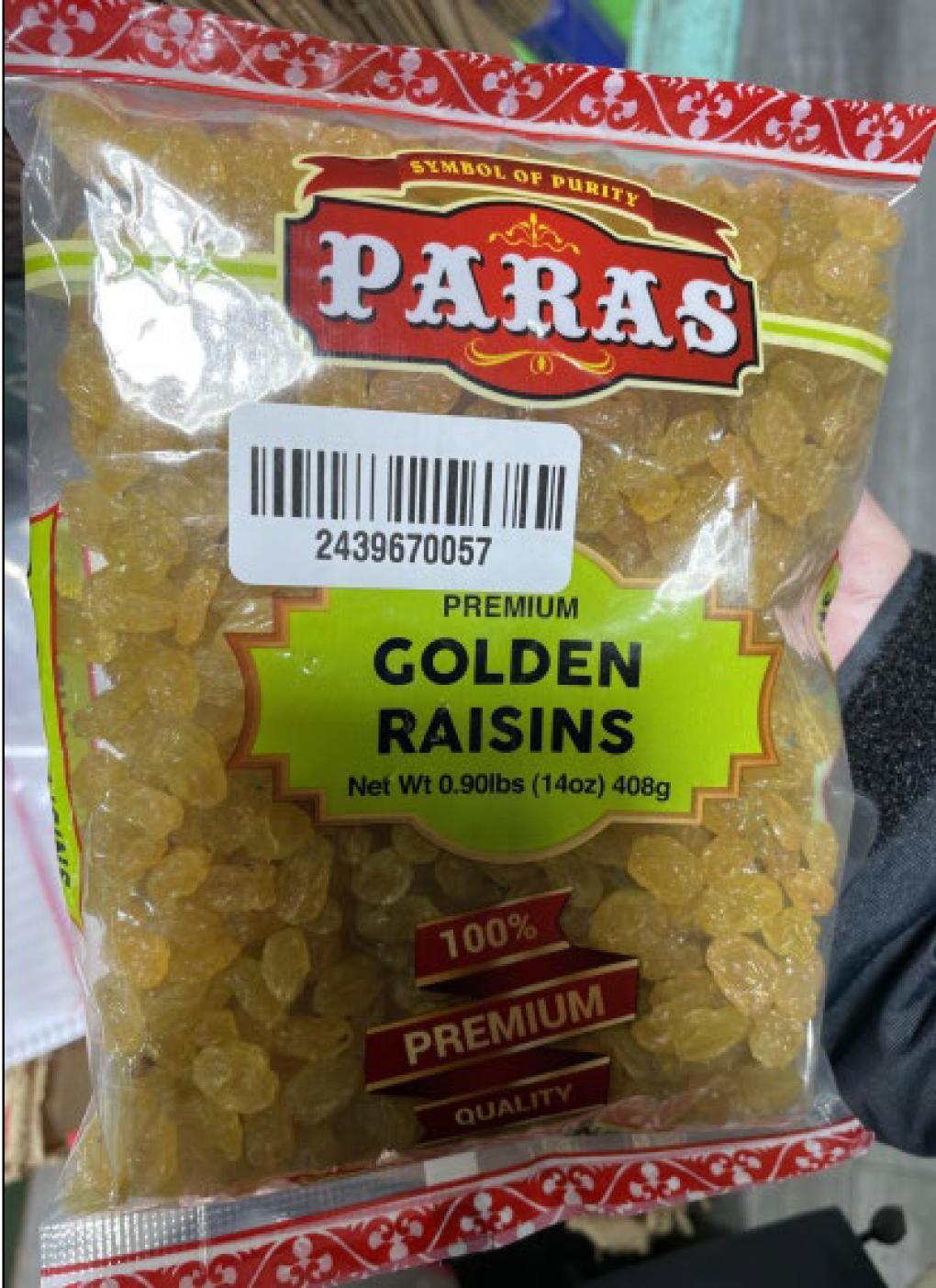 Paras Other food products — recalled other food products