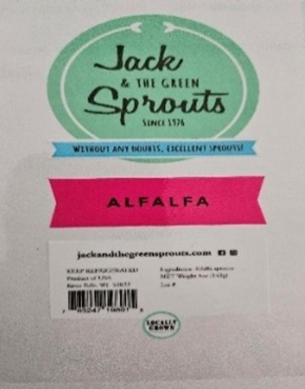 Jack & the Green Sprouts Fresh produce — recalled fresh produce