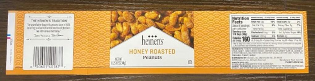 Heinen’s Nuts & seeds — recalled nuts & seeds