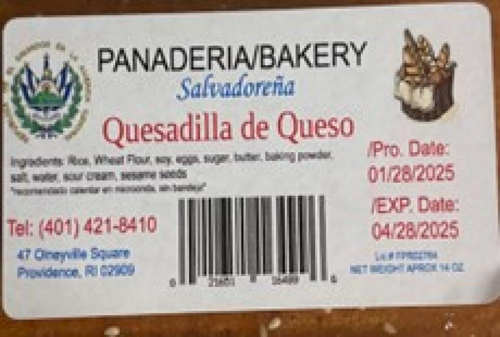 Panaderia/Bakery Bakery — recalled bakery