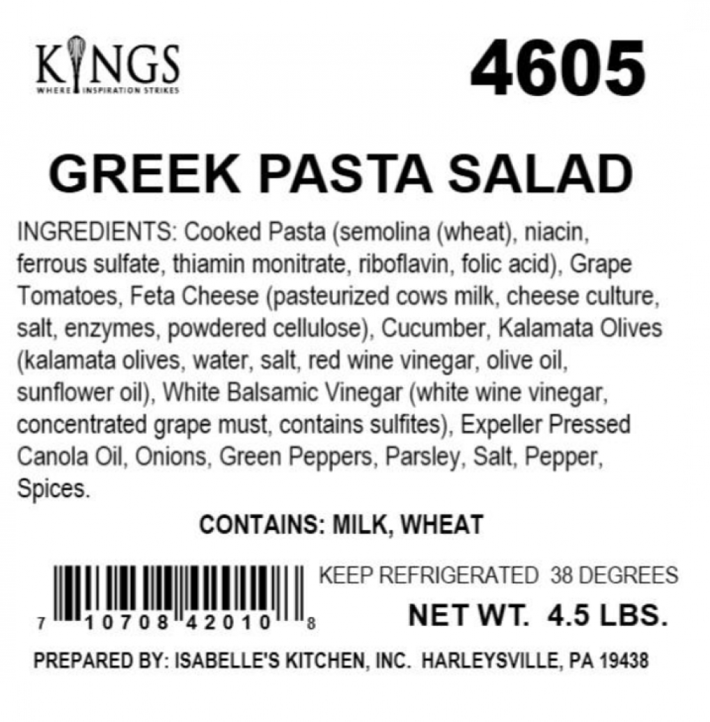 Kings, Isabelle’s Kitchen Inc., Maple Avenue Foods Fresh produce — recalled fresh produce (photo 2)