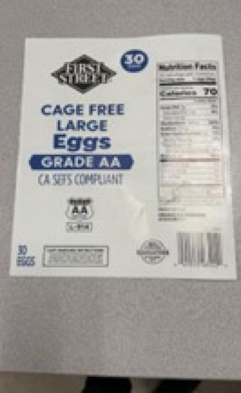 August Egg Company Eggs — recalled eggs