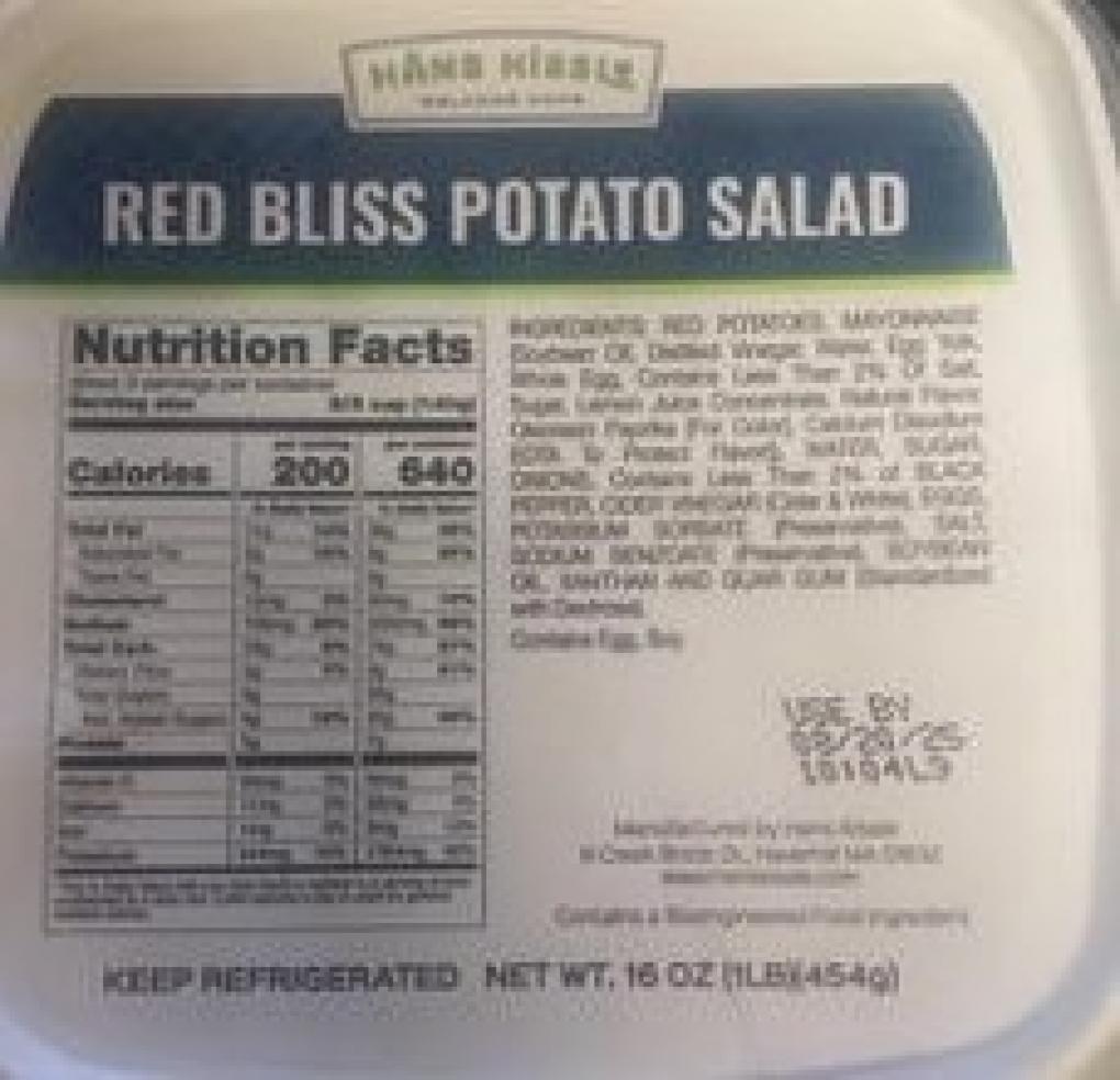 Hans Kissle Fresh produce — recalled fresh produce