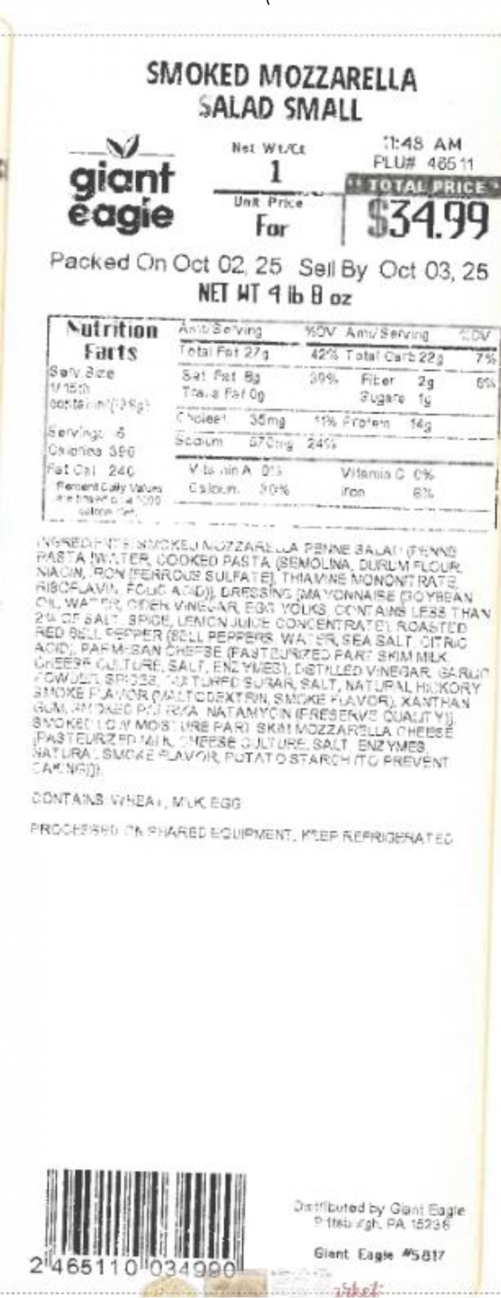 Giant Eagle Fresh produce — recalled fresh produce (photo 4)