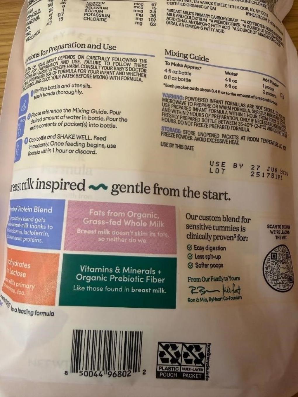 ByHeart Infant formula & baby food — recalled infant formula & baby food (photo 4)