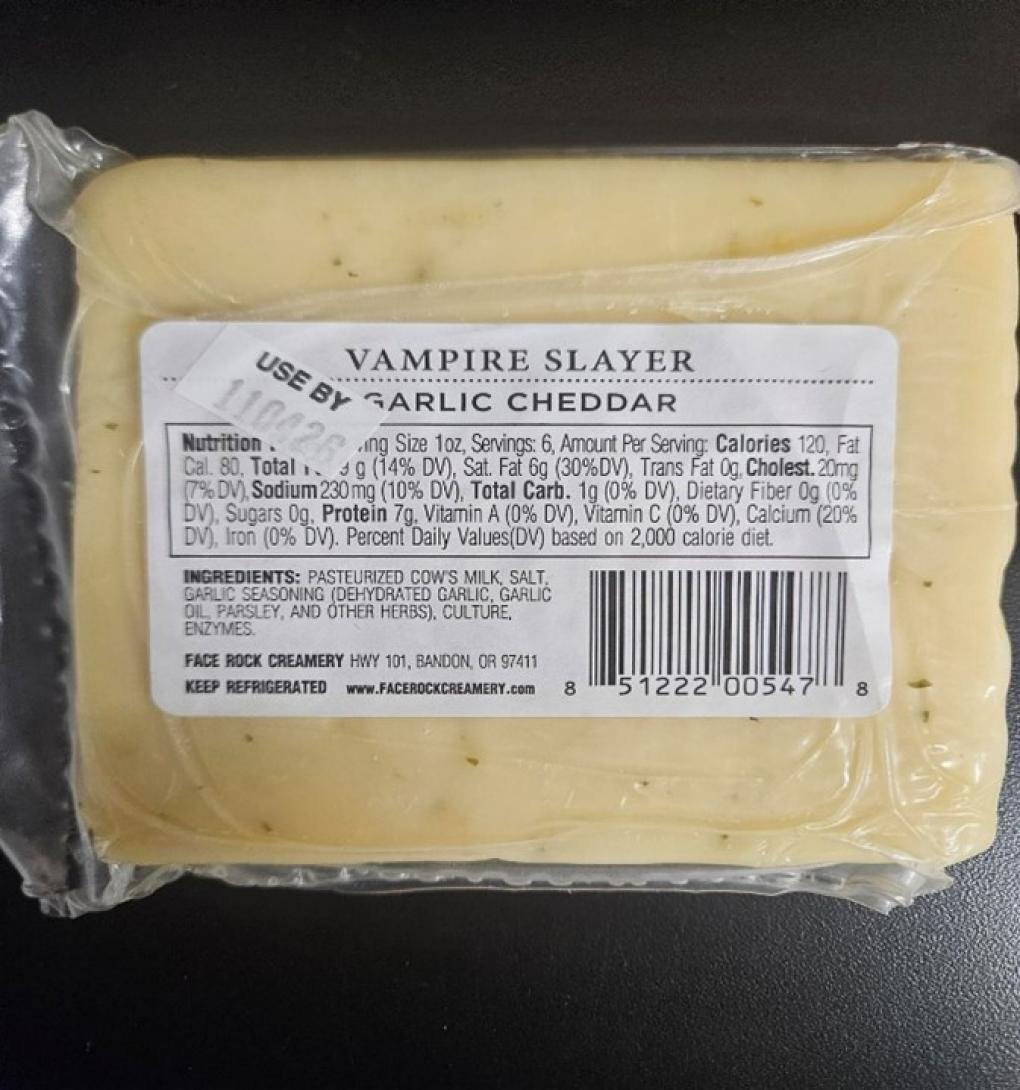 Face Rock Creamery Dairy — recalled dairy (photo 2)