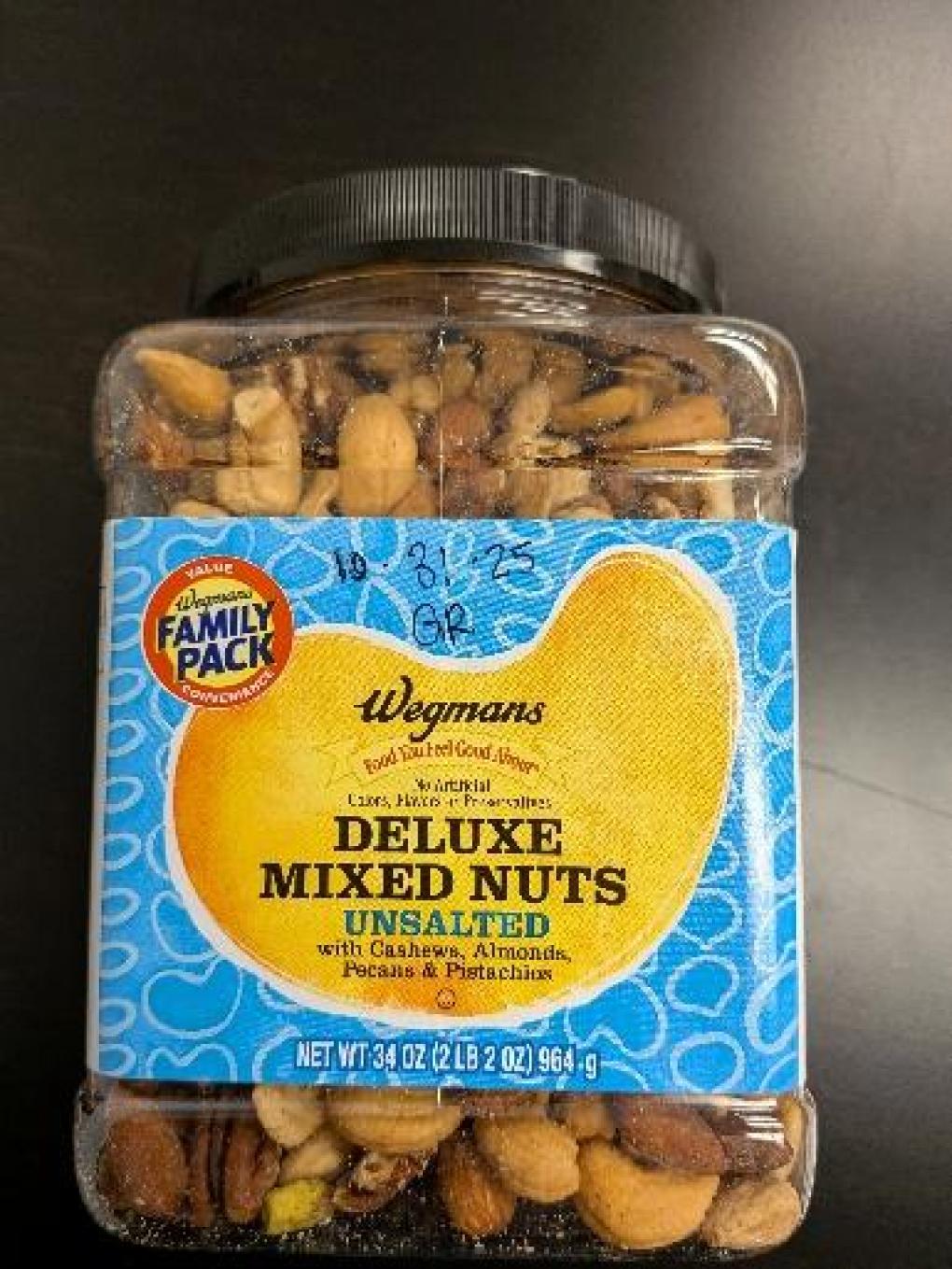 Wegmans Nuts & seeds — recalled nuts & seeds