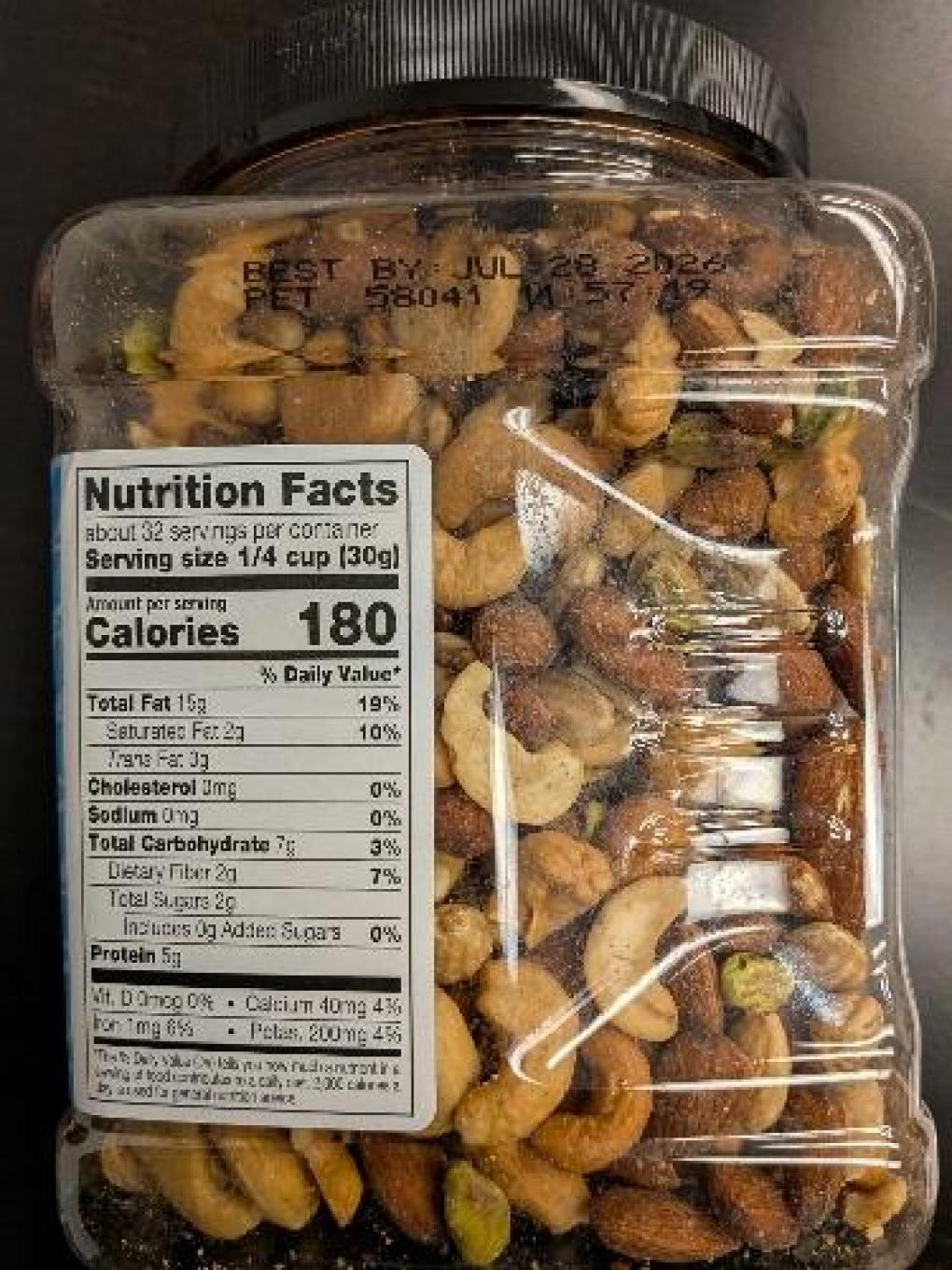 Wegmans Nuts & seeds — recalled nuts & seeds (photo 2)