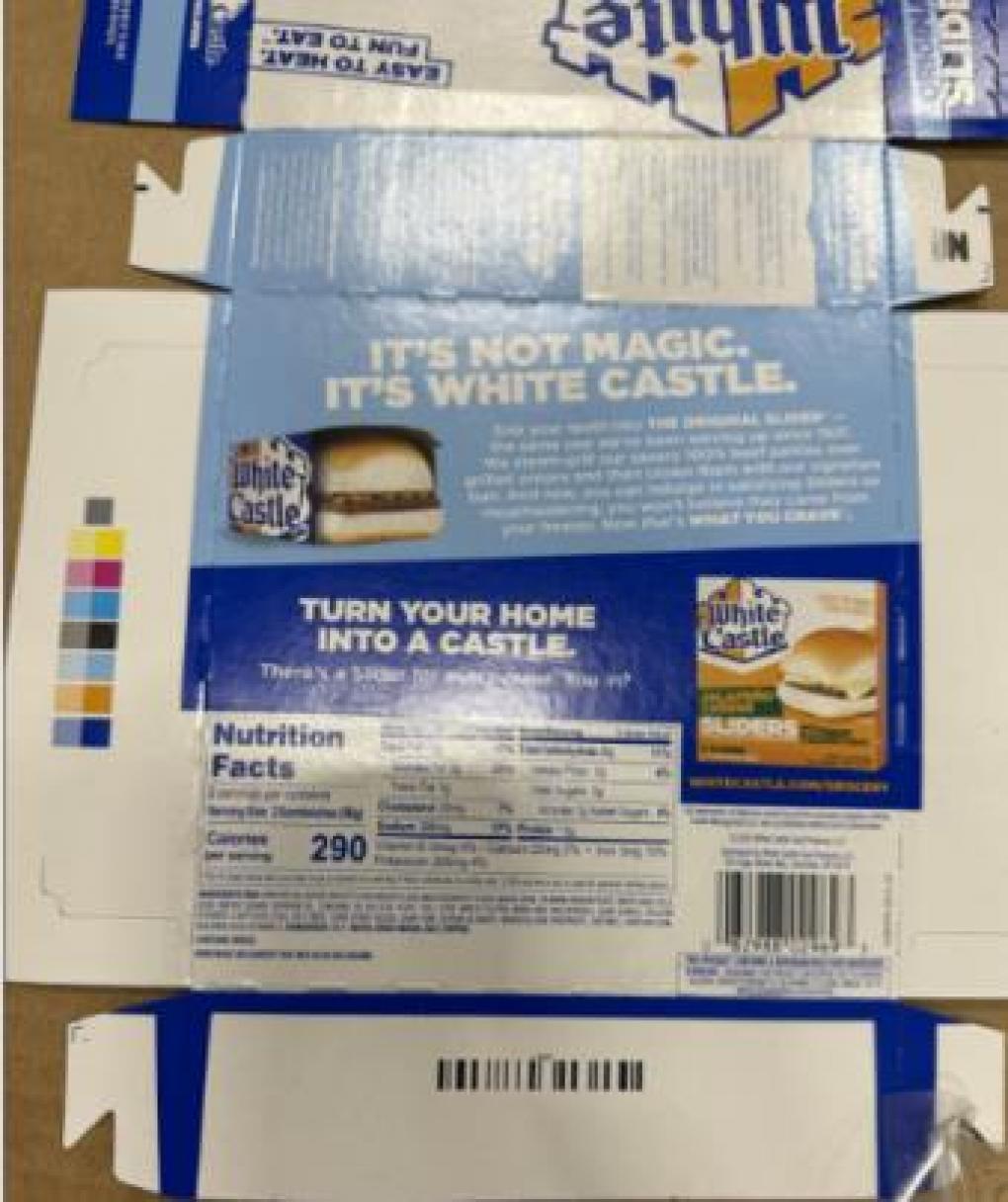 White Castle Frozen foods — recalled frozen foods (photo 2)
