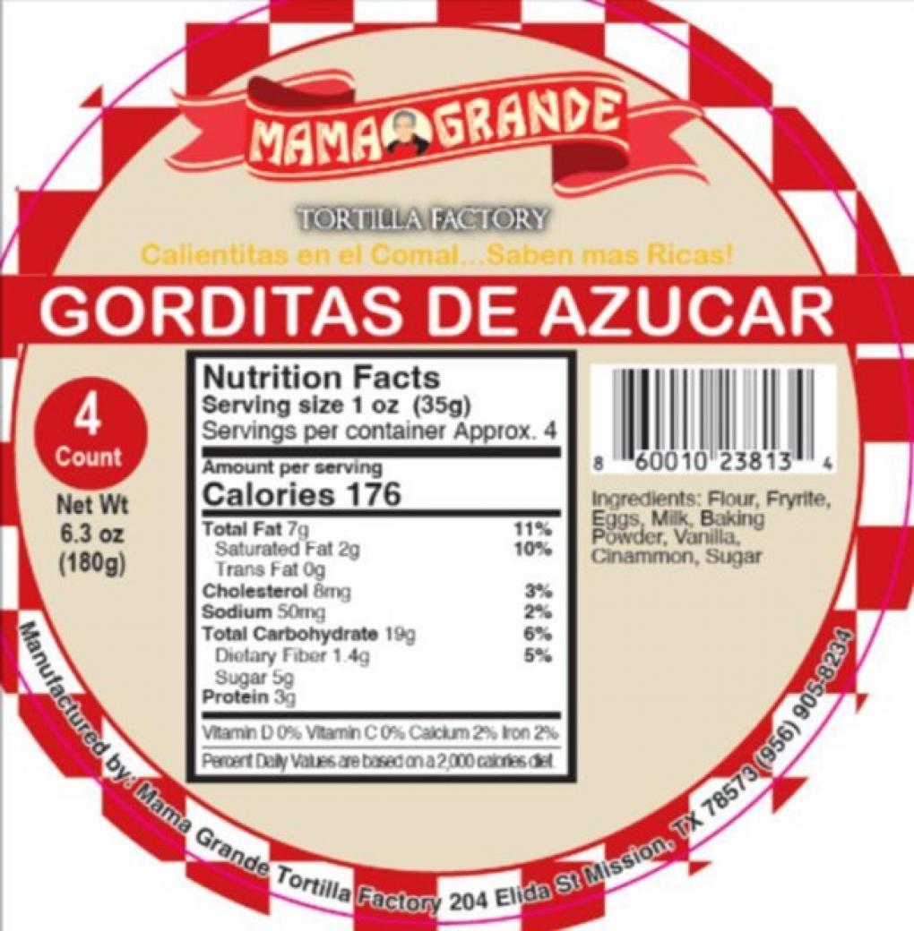 Mama Grande Other food products — recalled other food products