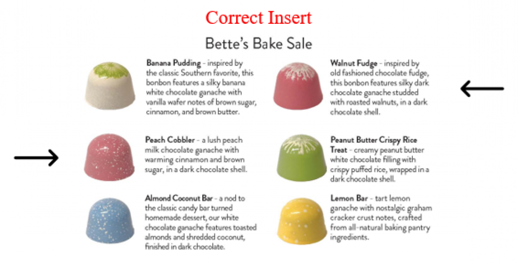 French Broad Chocolate Other food products — recalled other food products